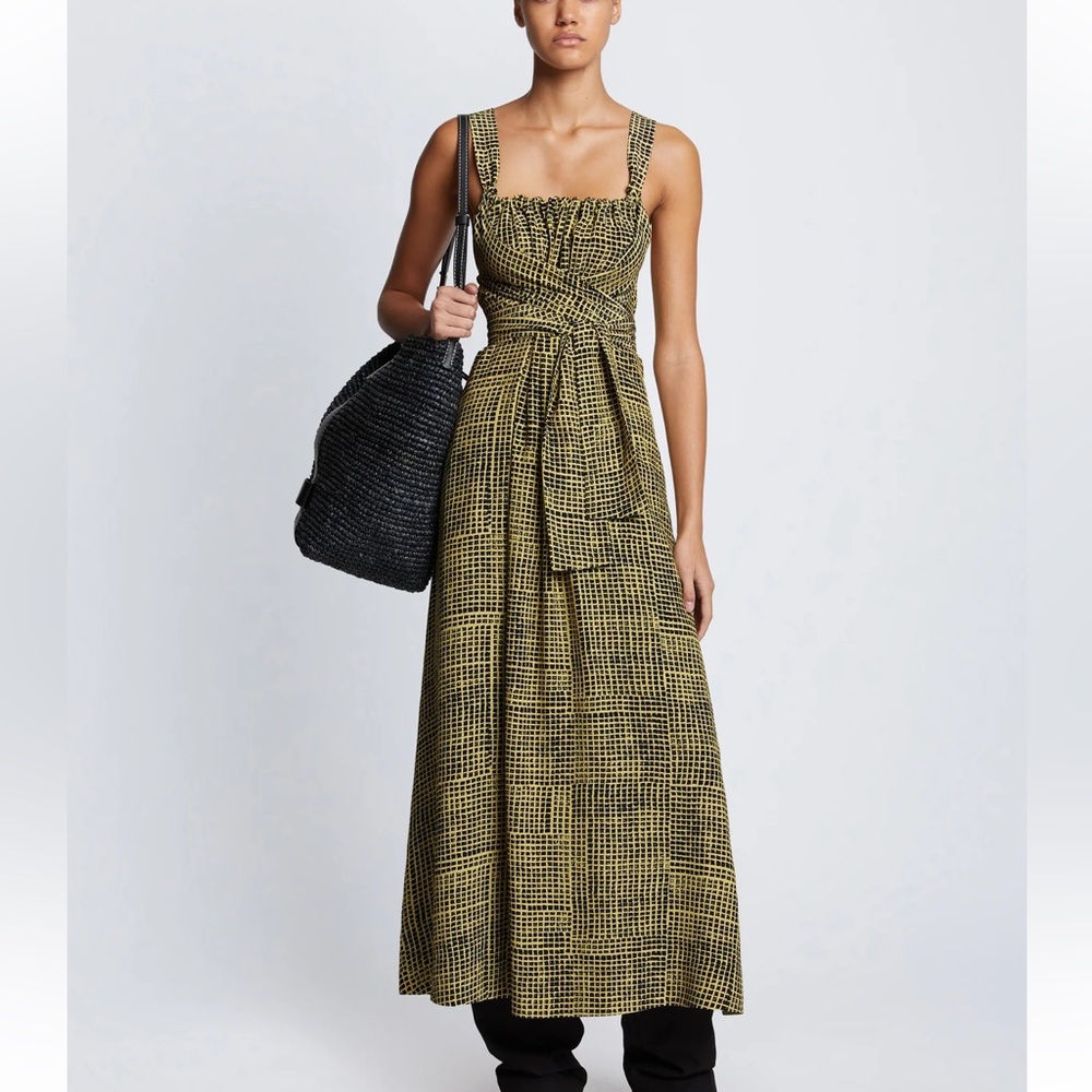 LIKE NEW Proenza Schouler White Label Viscose Flou Wrap Dress